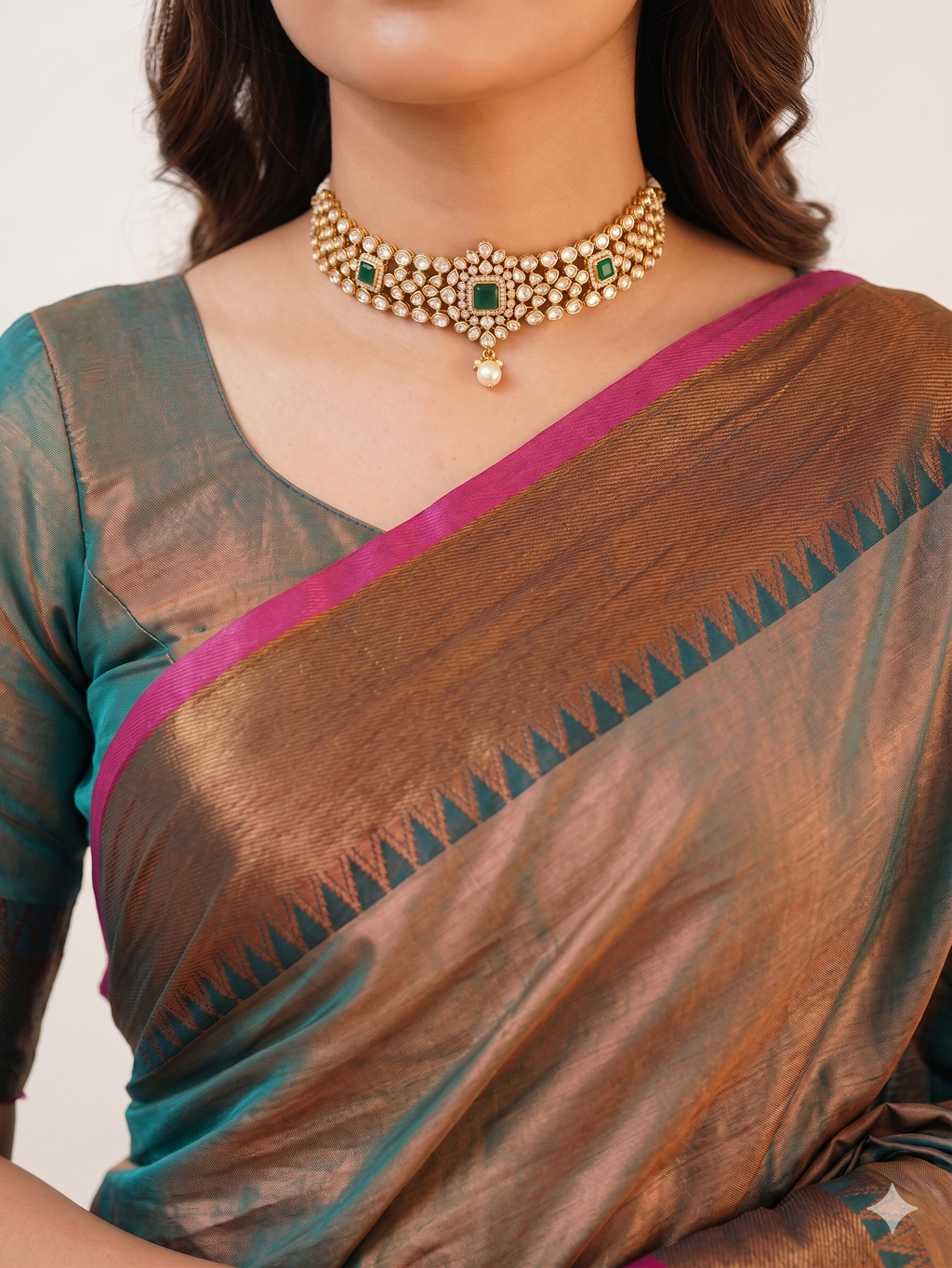 Premium Khadi Tissue Saree | Traditional Elegance for Special Occasions | With Blouse | Thekkini Sarees