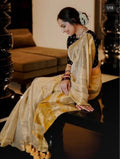 Royal Gold Linen Tissue Saree